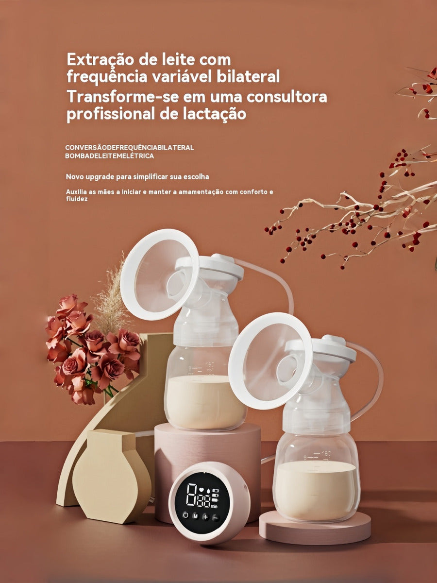 Bomba De Tirar Leite Elétrica Dupla Recarregável Silenciosa