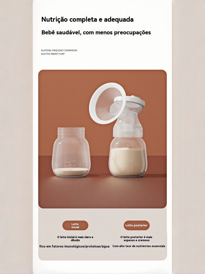 Bomba De Tirar Leite Elétrica Dupla Recarregável Silenciosa