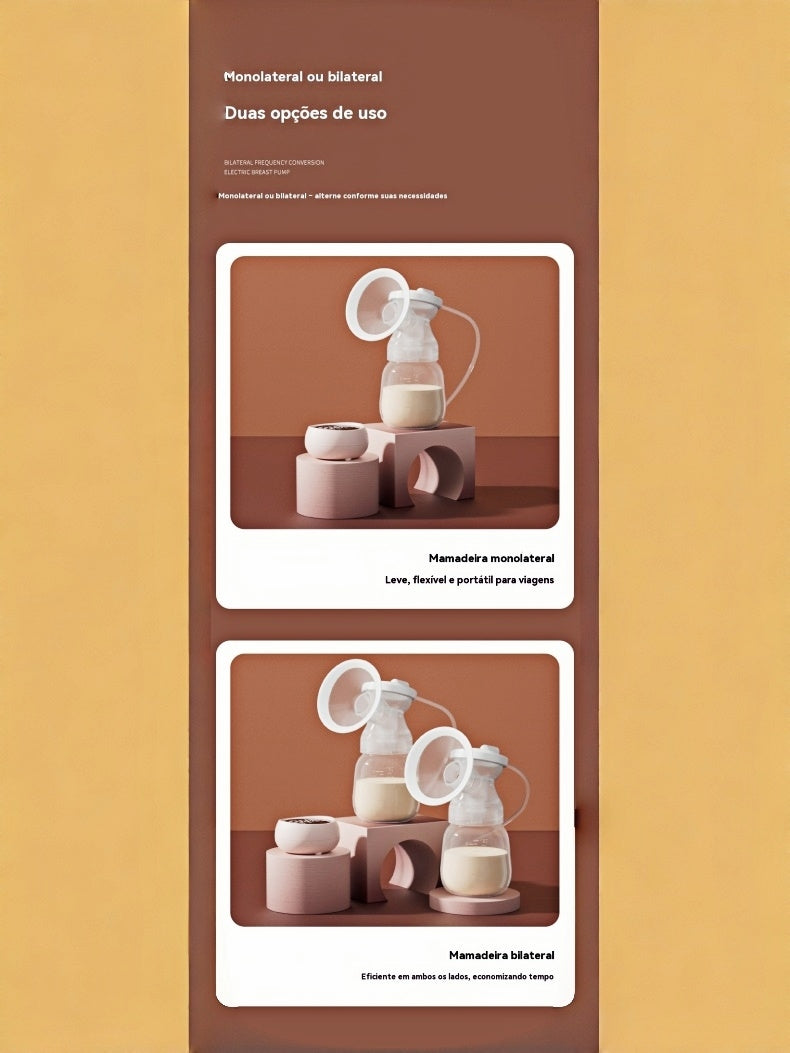 Bomba De Tirar Leite Elétrica Dupla Recarregável Silenciosa