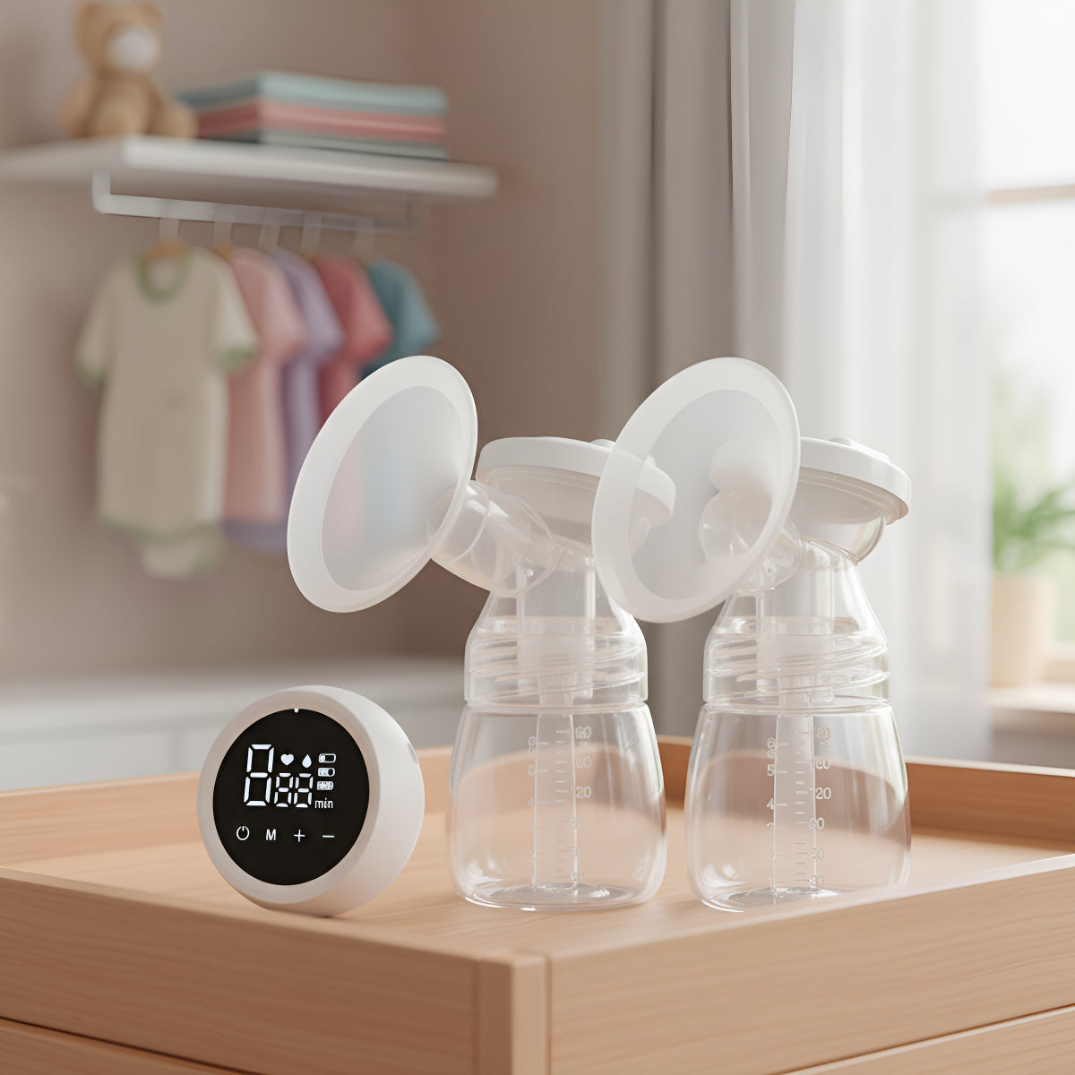 Bomba De Tirar Leite Elétrica Dupla Recarregável Silenciosa