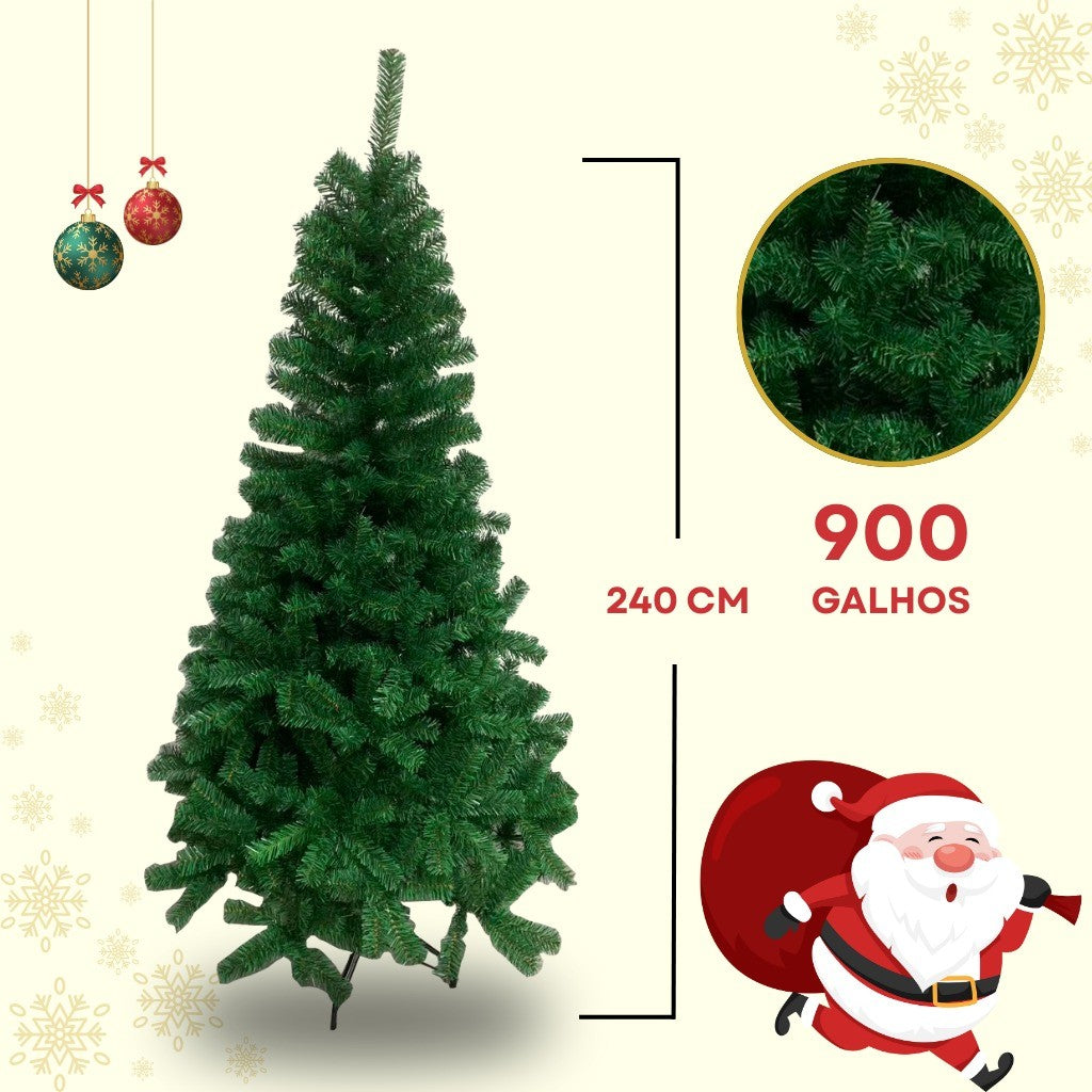Árvore de Natal Tradicional Verde Decorativa – Do Médio ao Extra Grande (150 a 240 cm)