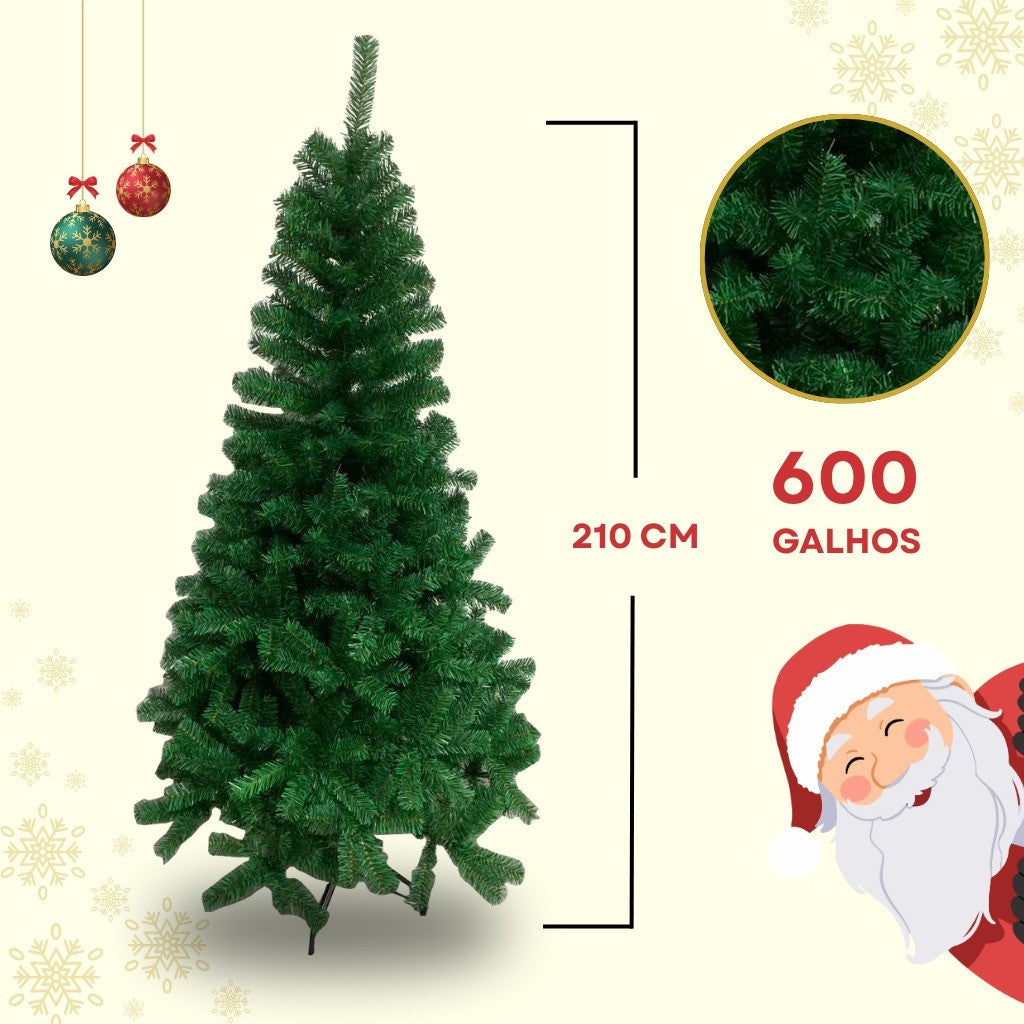 Árvore de Natal Tradicional Verde Decorativa – Do Médio ao Extra Grande (150 a 240 cm)