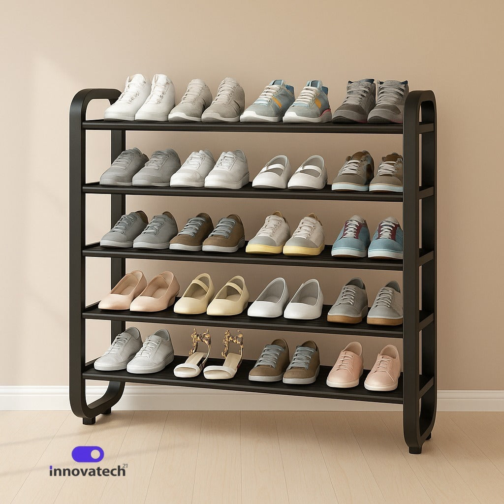 Sapateira Multiuso Innovatech 5 Andares 75cm – Organizador Compacto e Prático para Calçados e Acessórios