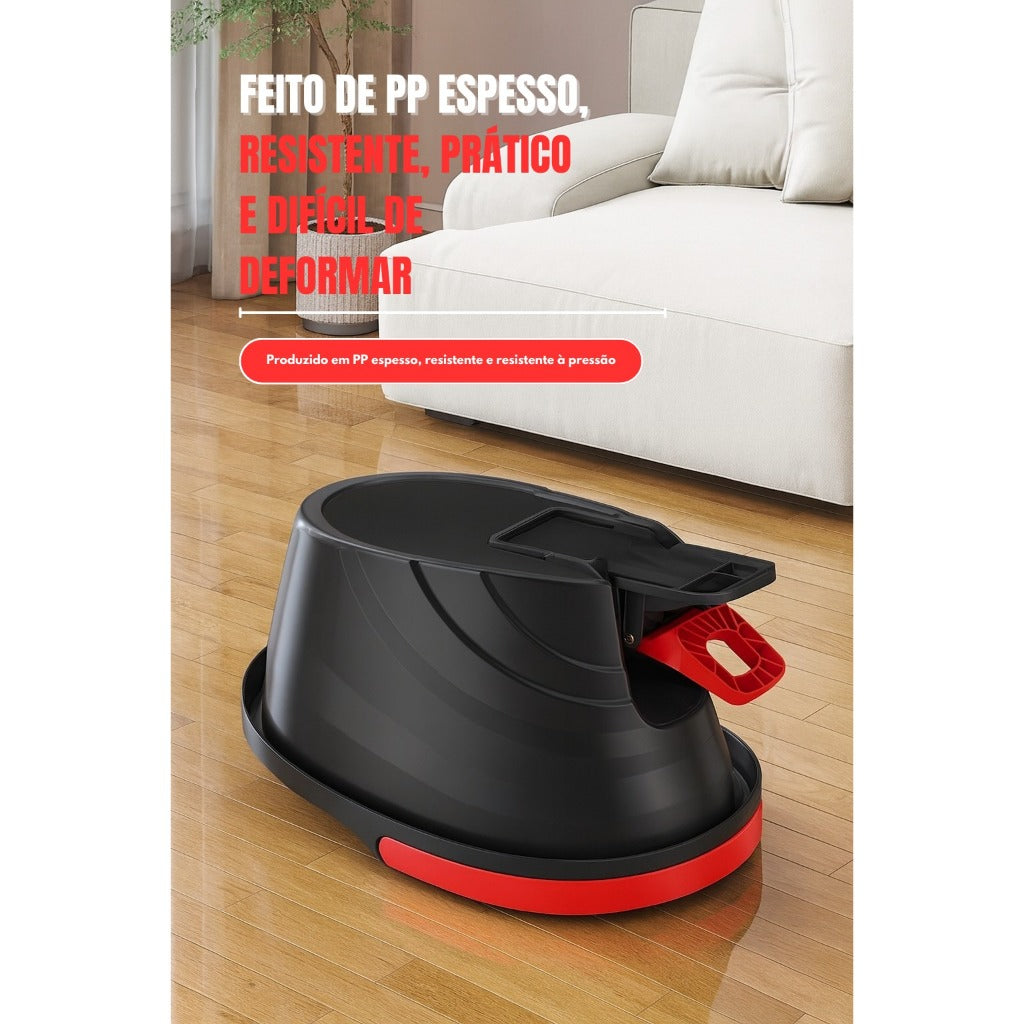 Mop Pedal Giratórico 11L com Centrífuga Inox e 2 Refis – Limpeza Sem Esforço