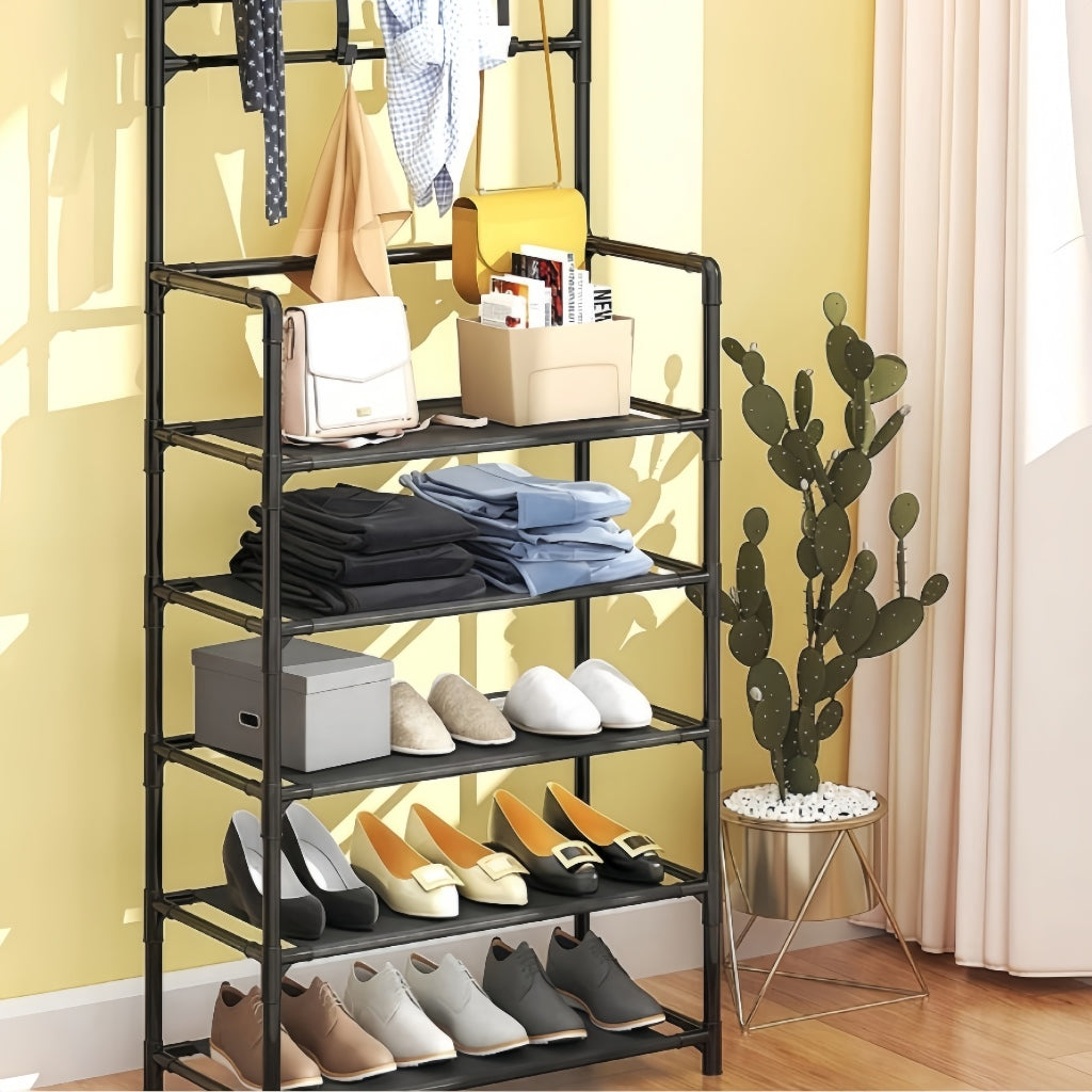 Sapateira Arara Cabideiro 4/5 Andar Organizadora Suporte Multiuso Tenis Roupa Quarto Armários Grande