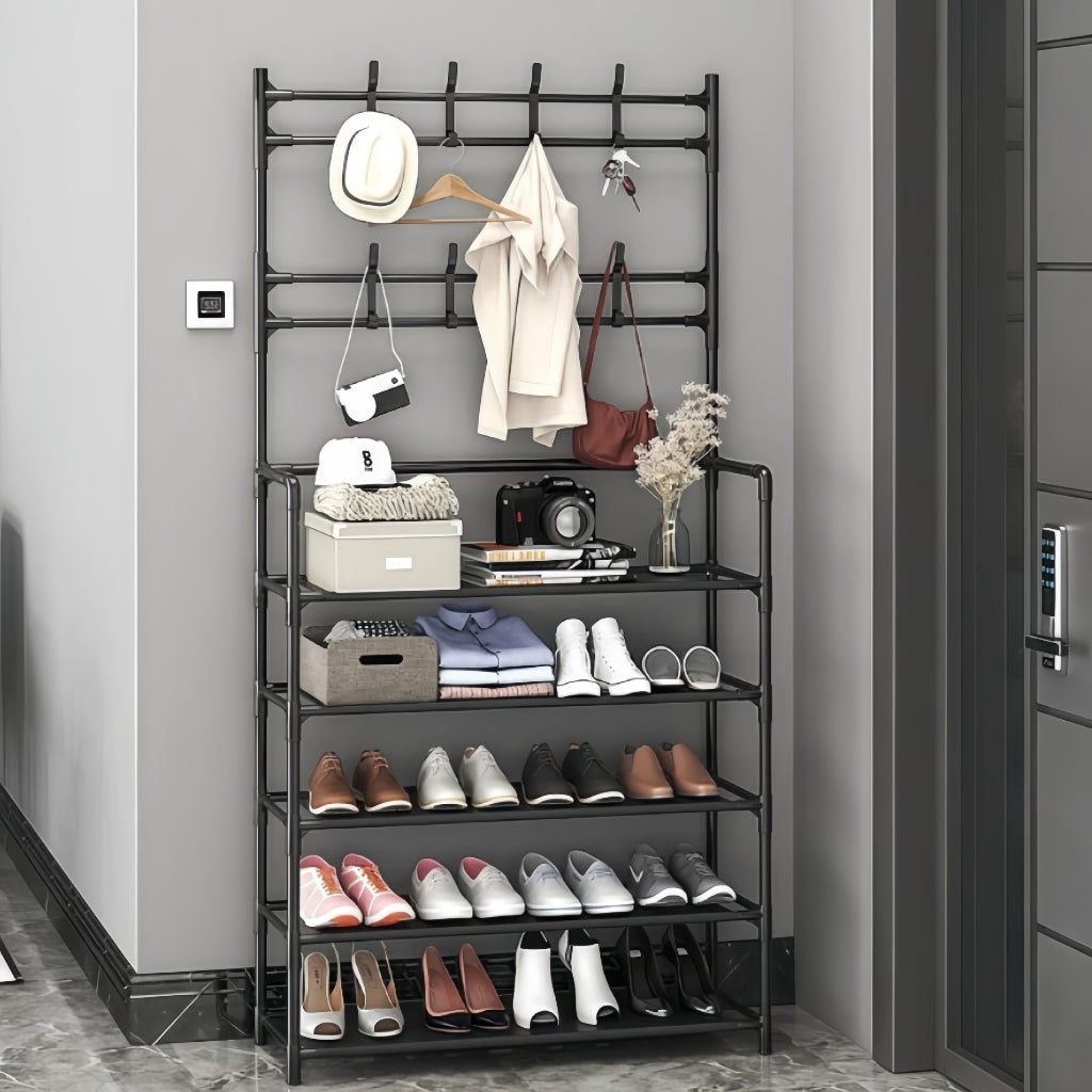 Sapateira Arara Cabideiro 4/5 Andar Organizadora Suporte Multiuso Tenis Roupa Quarto Armários Grande