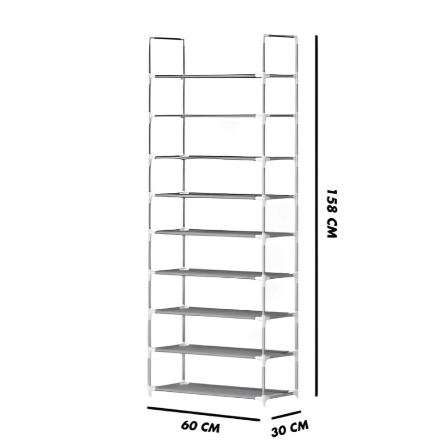 Sapateira 9 Níveis Vertical Para 27 Pares Grande Desmontável