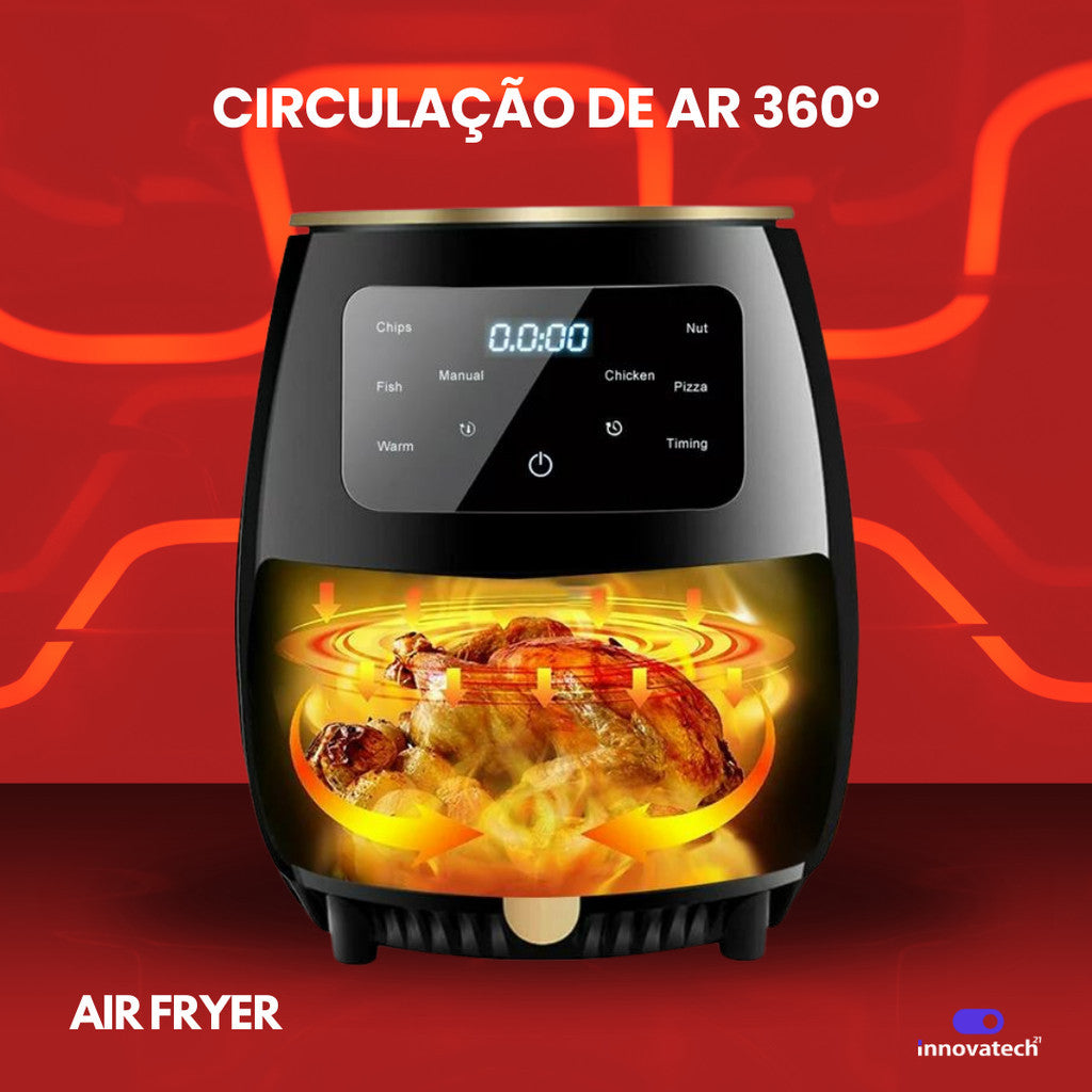 Fritadeira Air Fryer Elétrica 4,5L Innovatech 1400W 127V ou 220V