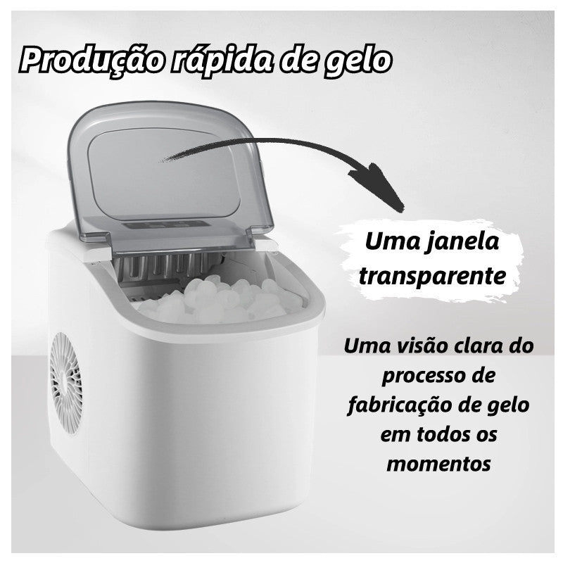 Máquina de Gelo Automática de Bancada Doméstica Pequena HZB-12_H
