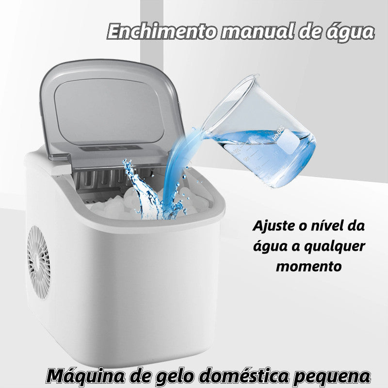 Máquina de Gelo Automática de Bancada Doméstica Pequena HZB-12_H