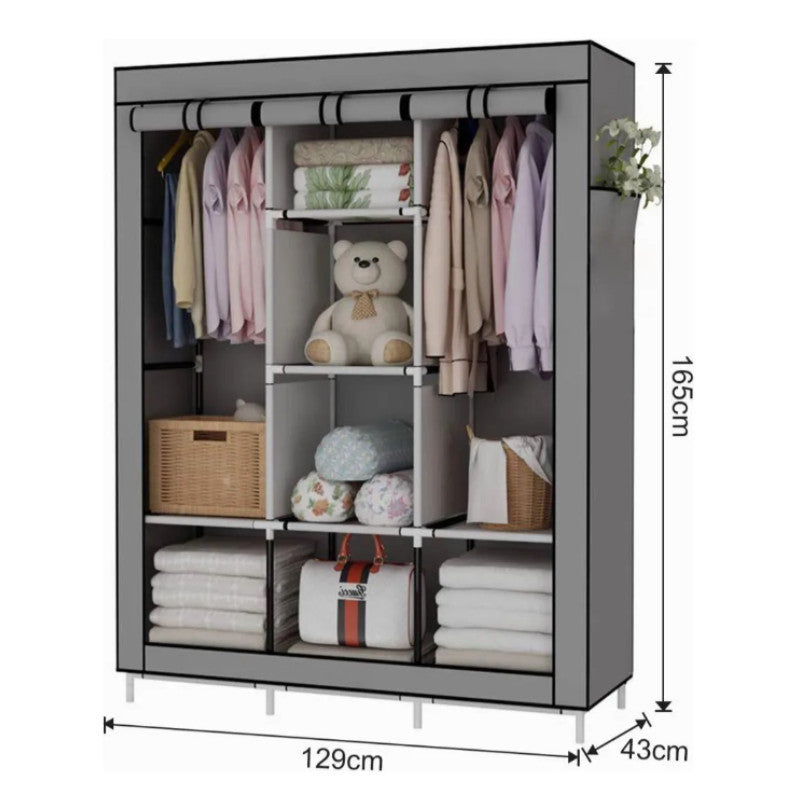 Guarda-Roupa Portátil Dobrável – Grande Capacidade para Roupas