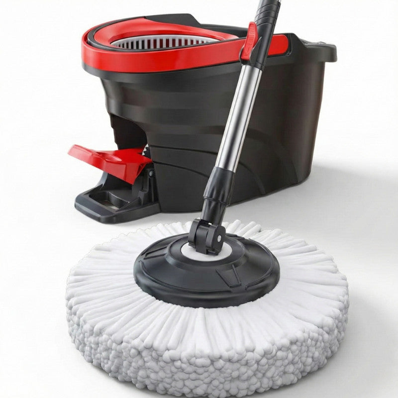 Mop Pedal Giratórico 11L com Centrífuga Inox e 2 Refis – Limpeza Sem Esforço