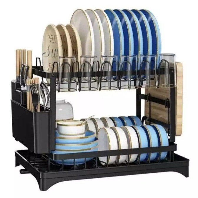 Escorredor de Louças Aço Inoxidável Preto – Modelo Rack ou Suspenso para Cozinha