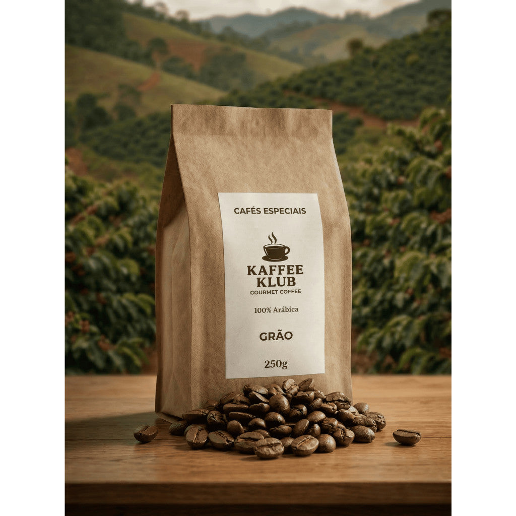 Café Especial Kafee Klub - Grãos (250g) ou Moído (500g) 100% Arábica