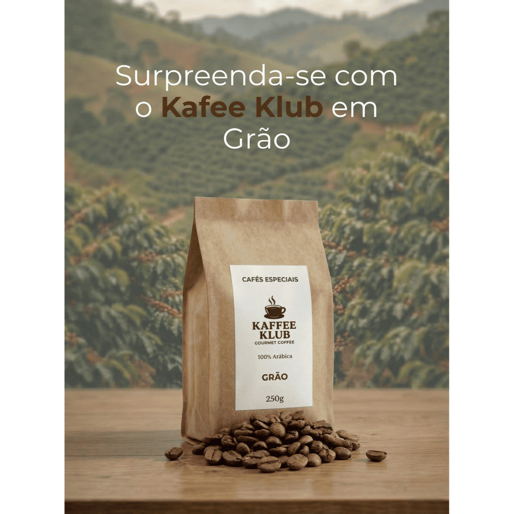 Café Especial Kafee Klub - Grãos (250g) ou Moído (500g) 100% Arábica