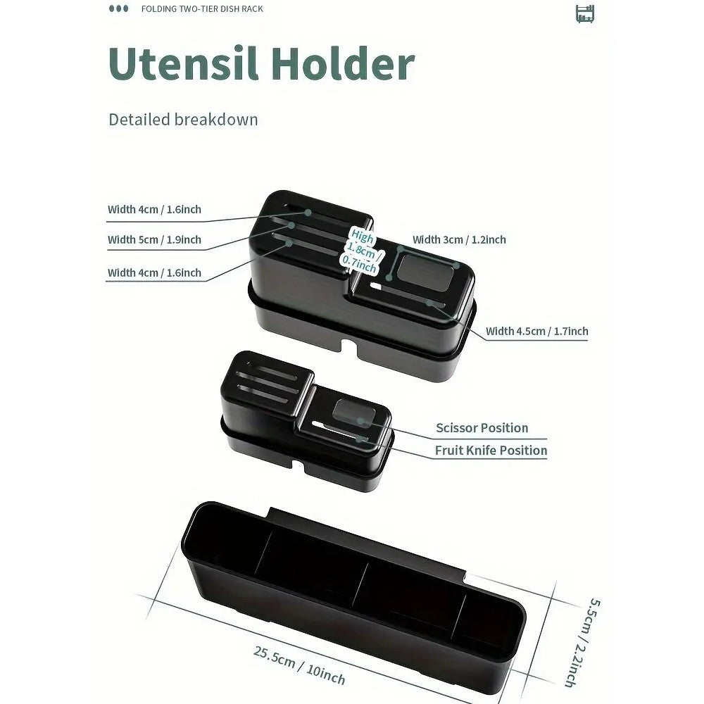 Escorredor de Louças Aço Inoxidável Preto – Modelo Rack ou Suspenso para Cozinha