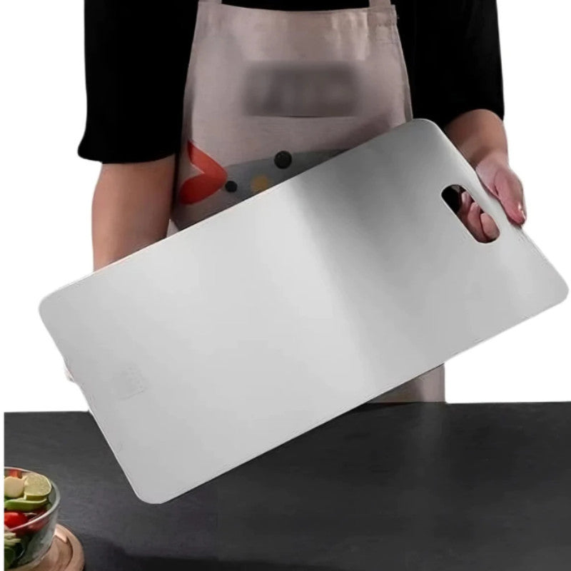 Tábua De Corte Para Cozinha Taboa Carne 30X46cm Aço Inox