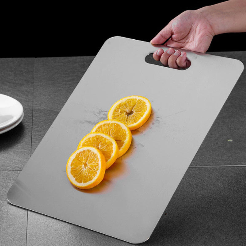 Tábua De Corte Para Cozinha Taboa Carne 30X46cm Aço Inox